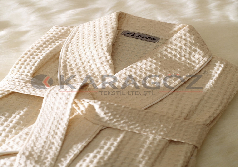 Havzlu Pike Bornoz 8/1-10/1 Ring İplik Kimono Pike Bornoz 700 & 750 Gram/Adet 245 Gr/m² %100 Pamuk