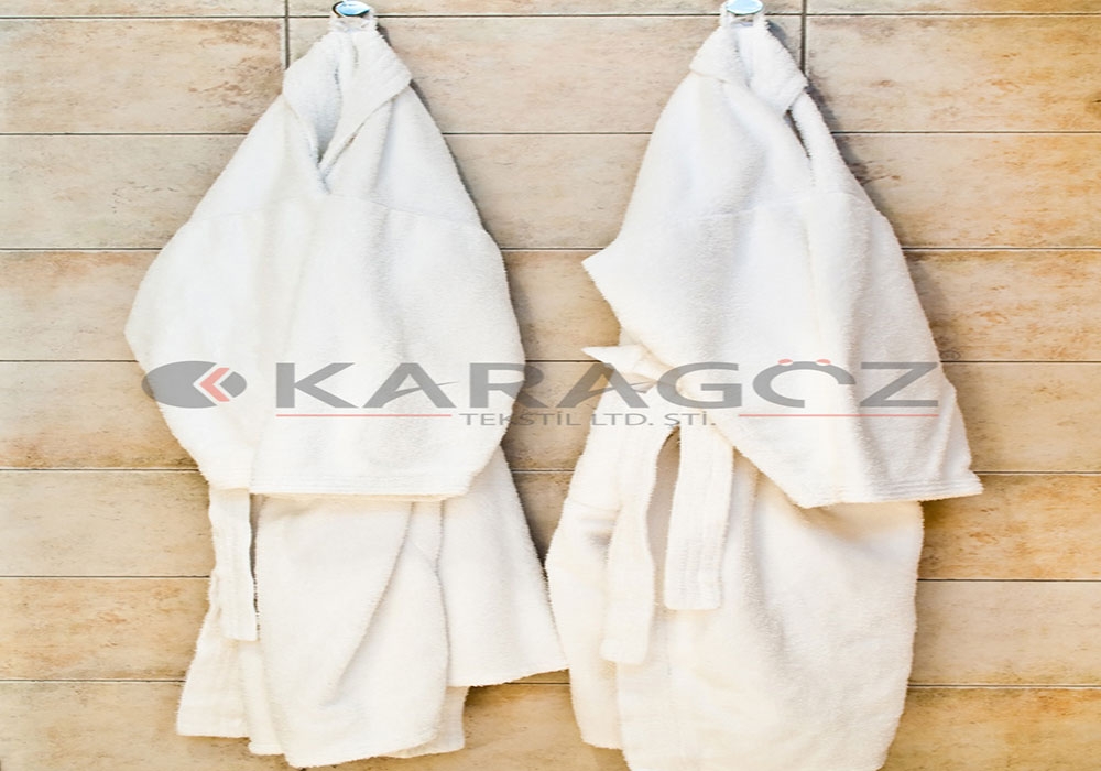 Bukle Kimono Bornoz 16/1 Ring İplik %100 Coton Beyaz  1050 & 1100 Gram/Adet 350 Gr/m² %100 Pamuk